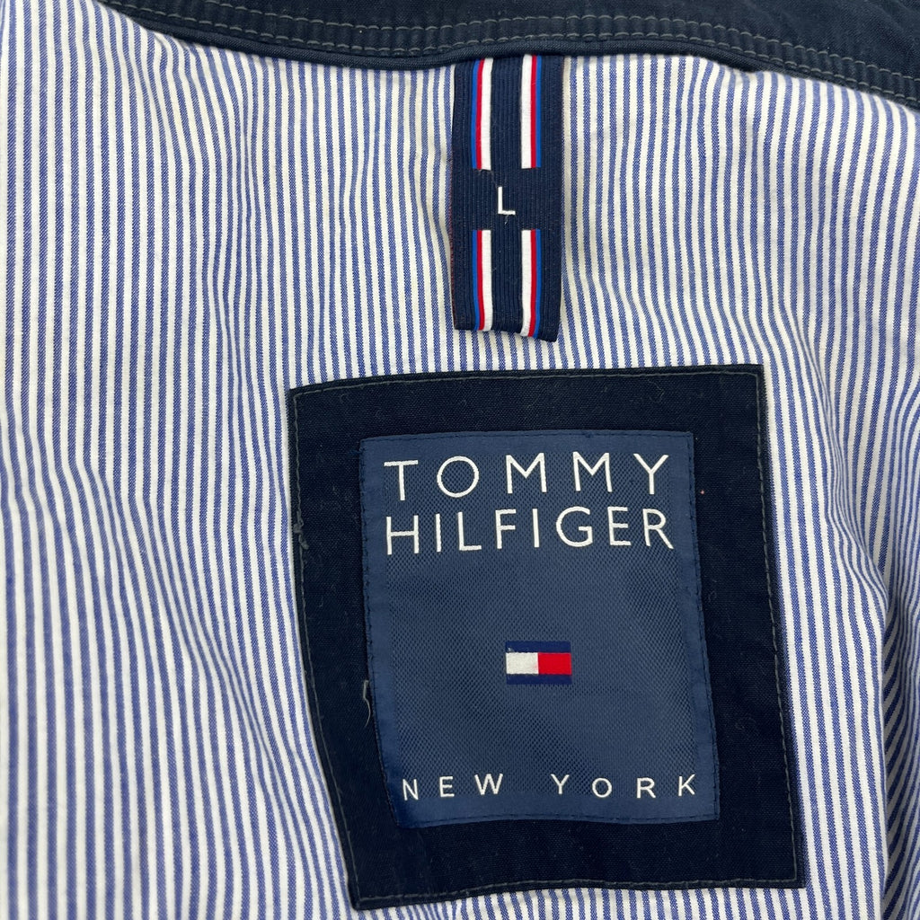 Vintage Tommy Hilfiger Y2K Chino Jacket Navy Blue Cotton Men's size Large