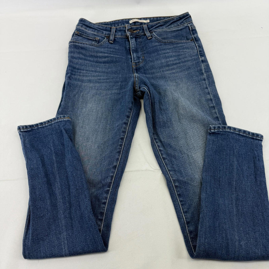 Levi's 721 Mid Blue High Rise Skinny Denim Jeans UK Women's W27 L32 Levi Strauss