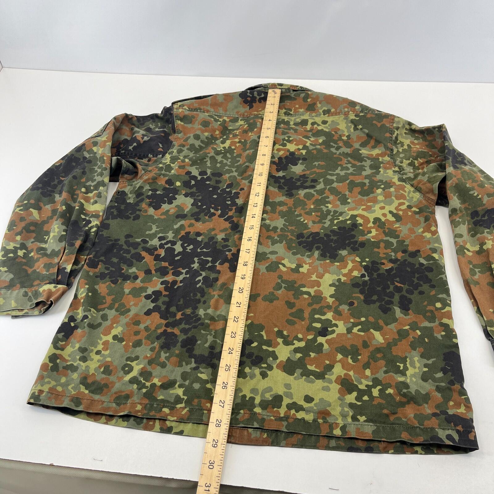 Vintage German Army Flecktarn Shacket Jacket size Gr.8 (UK 8) Military Camo