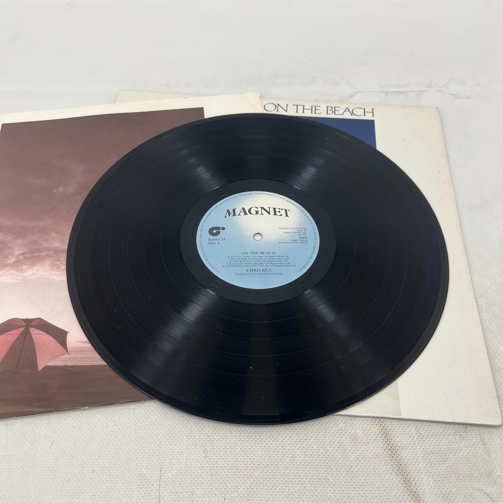 Chris Rea - On the Beach - 12" Vinyl Record LP MAGL 5069 EX/VG