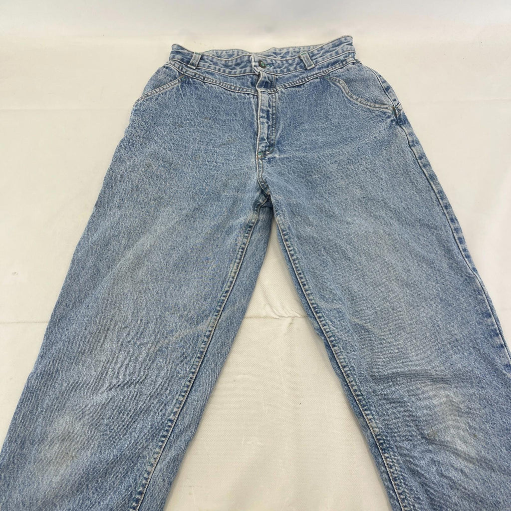 Lee Women's Mom Jeans Loose Fit Tapered Leg Blue Stonewash W30" L30"