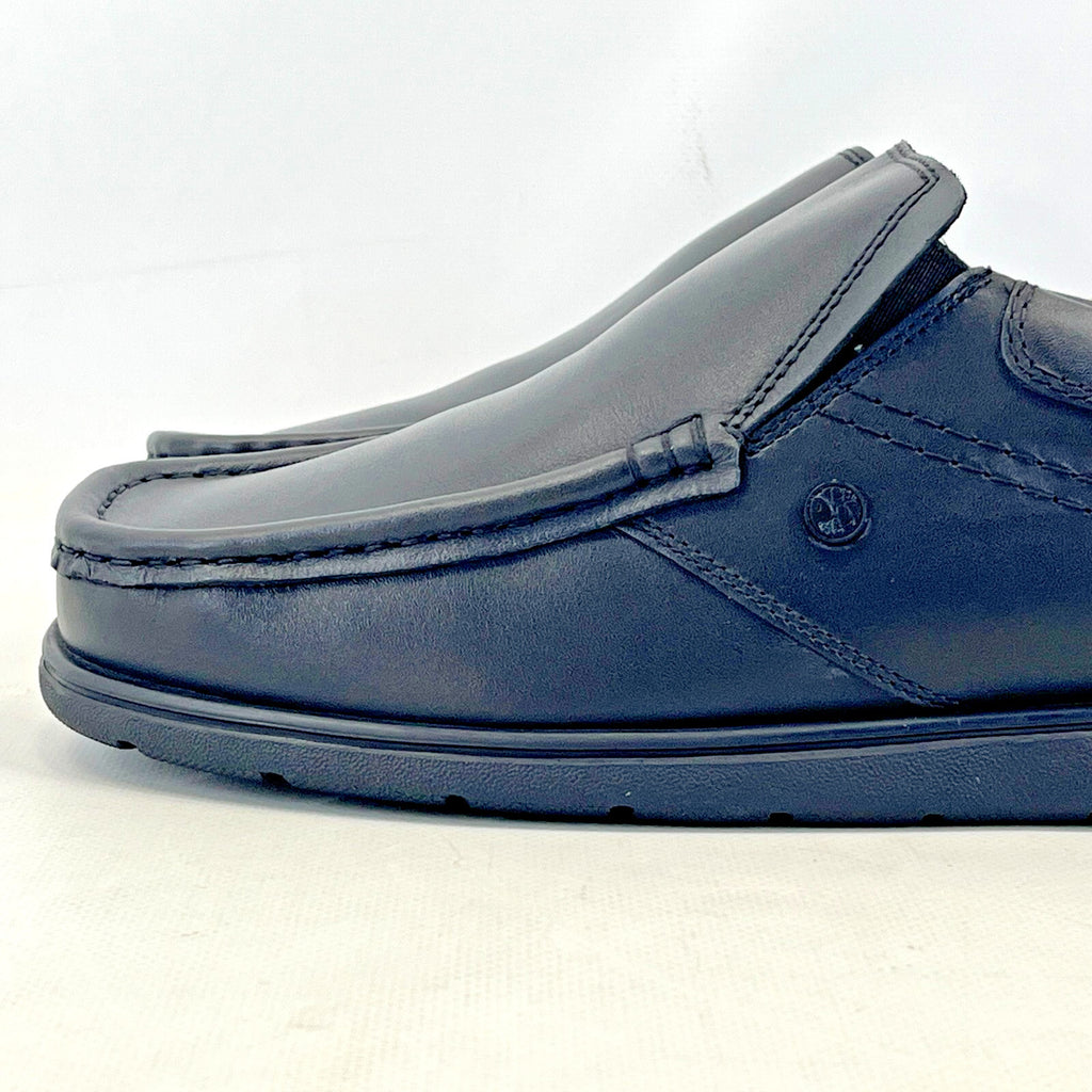 Pretty Green Waltham Slip On Shoes Moccasin Loafers Men's Black Leather size 7.5