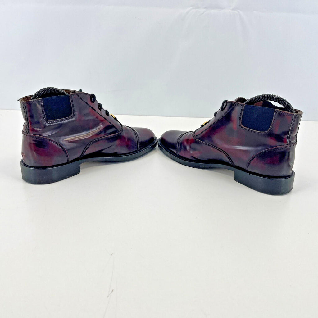Ladies Russell & Bromley Leather Chelsea Ankle Boots Oxblood Red UK 3  - EU 36