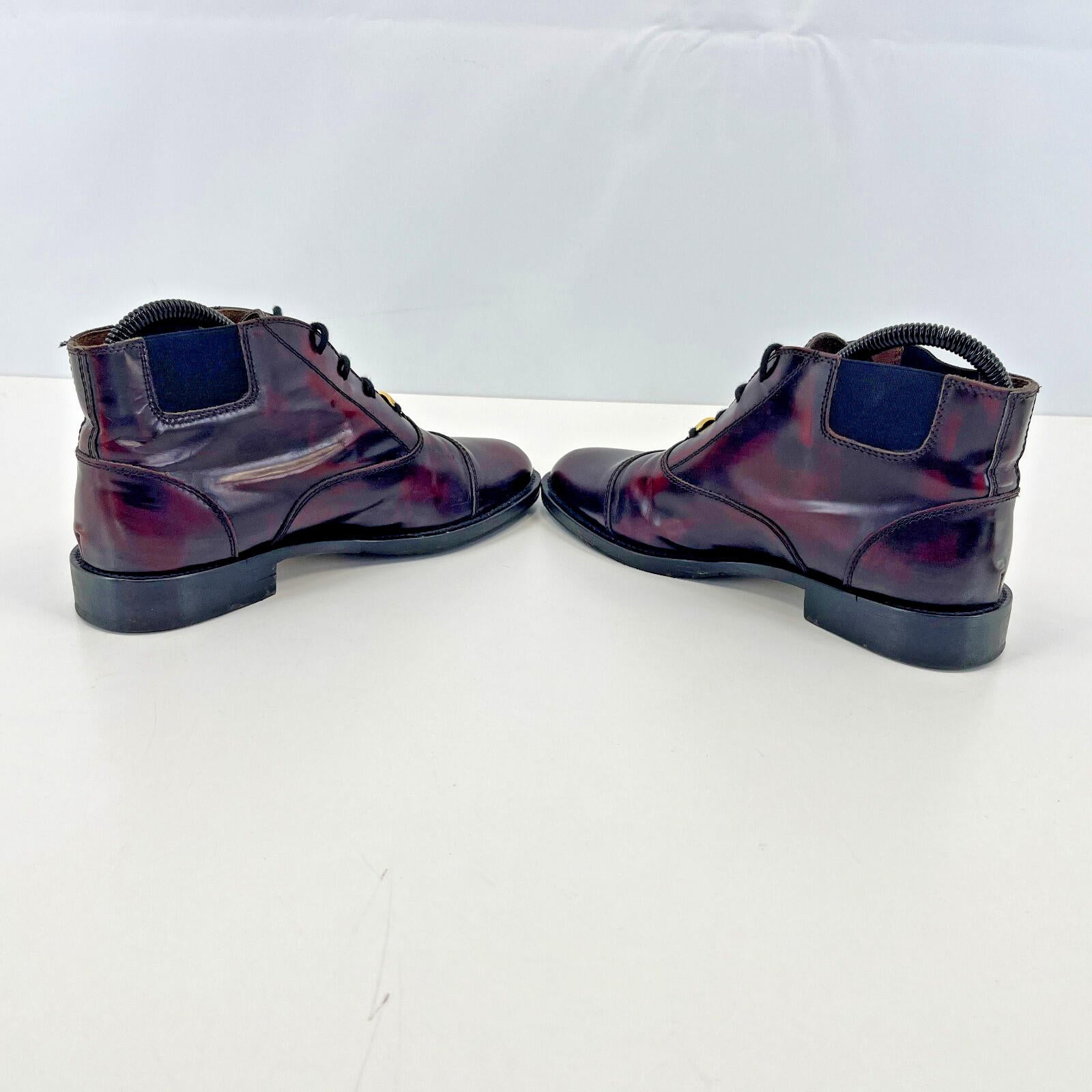 Ladies Russell & Bromley Leather Chelsea Ankle Boots Oxblood Red UK 3  - EU 36