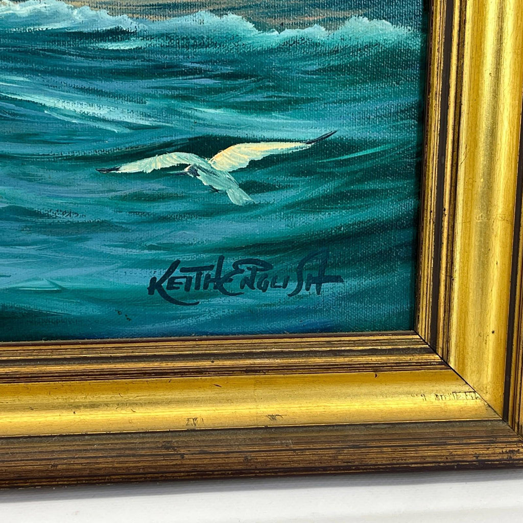 Keith English (1935-2016) "Into the Sun" Large Oil On Canvas with Providence
