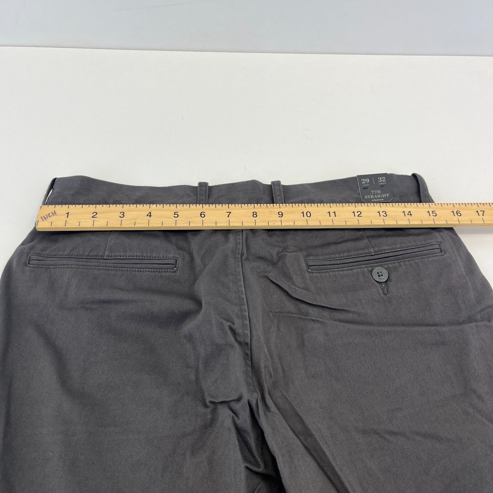J Crew 770 Straight Fit Stretch Chino Trousers in Grey W29" L32" New with Tags