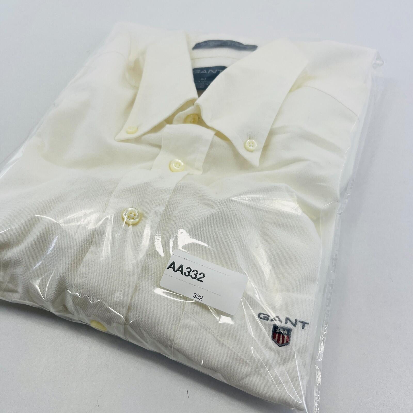 Gant The University Oxford Shirt Mens size Medium in Light Cream White