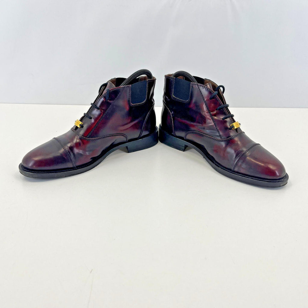 Ladies Russell & Bromley Leather Chelsea Ankle Boots Oxblood Red UK 3  - EU 36