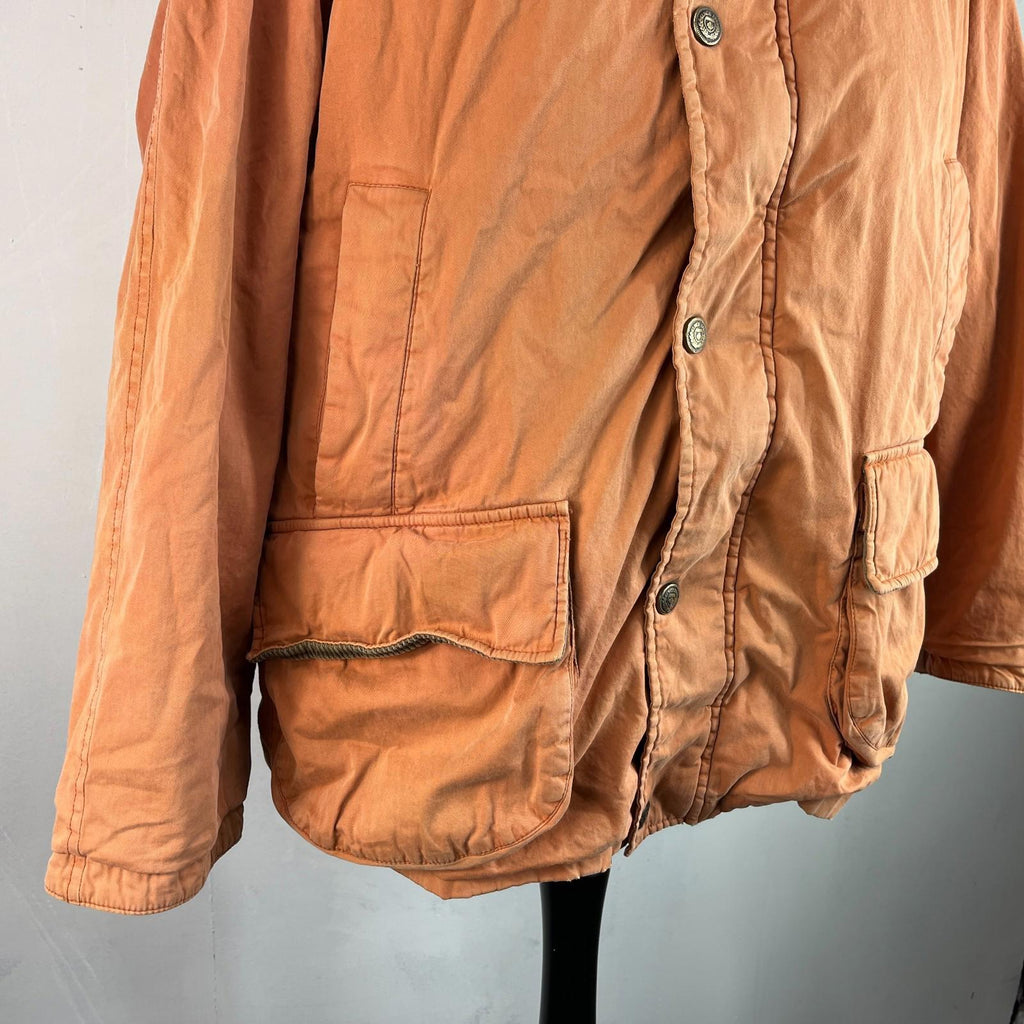 Burberry’s Distressed Look Country Jacket size XL in Orange - Corduroy Collar