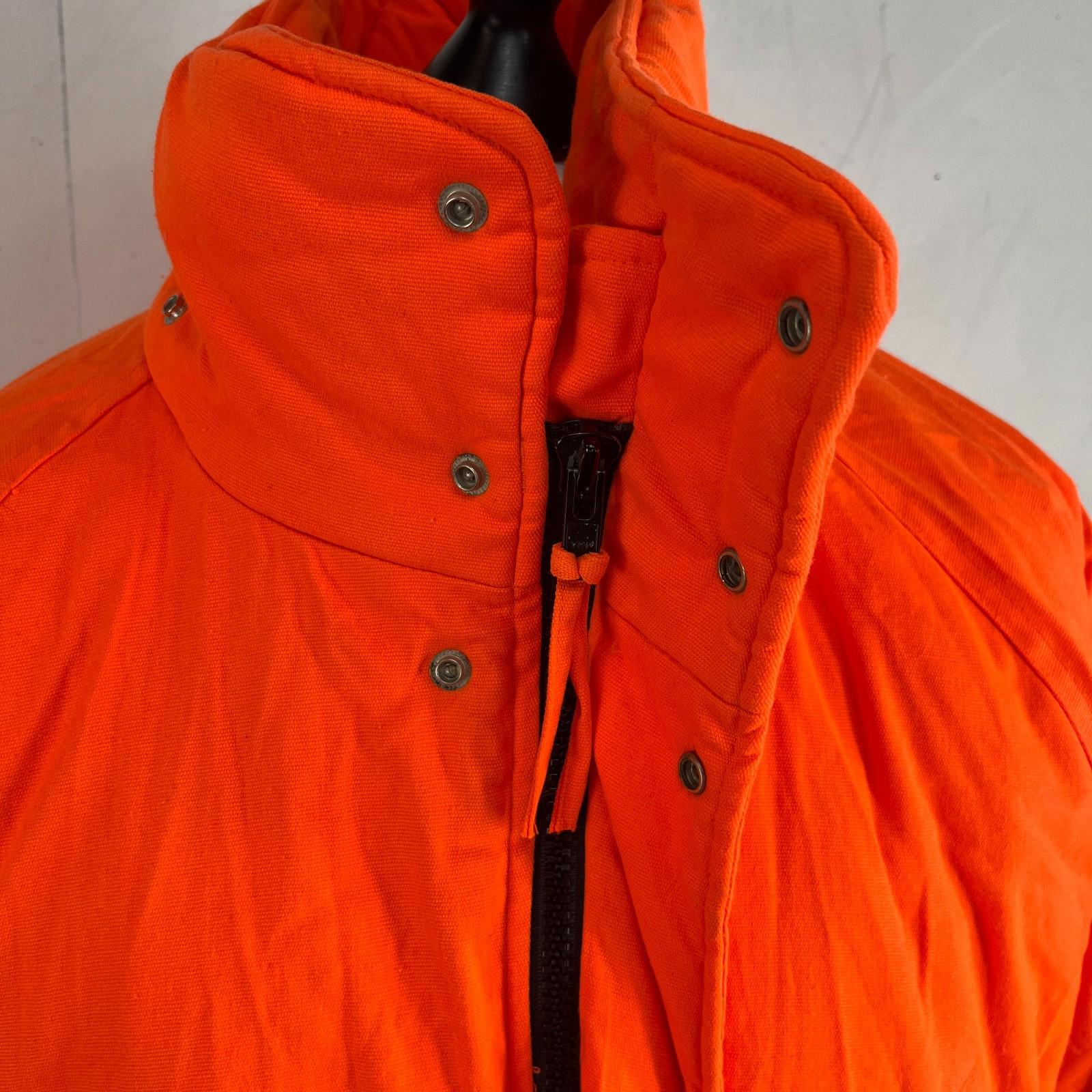 Johnson USA Thermal Quilted Chore Jacket Bright Orange US size XL