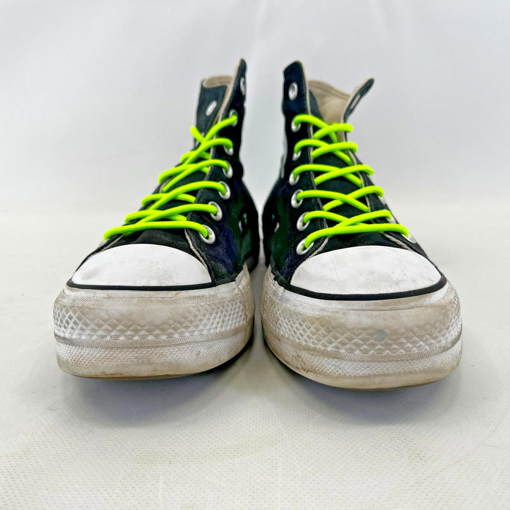 Converse Platform Lift Black Hi Tops Trainers Chuck Taylor All Stars Size UK 8