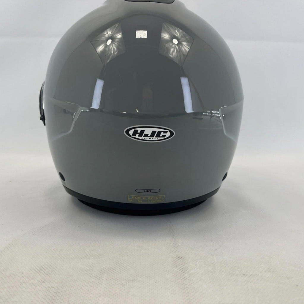 HJC I40N Plain Open Face Motorcycle Helmet size M Grey - Urban Scooter Crash Lid