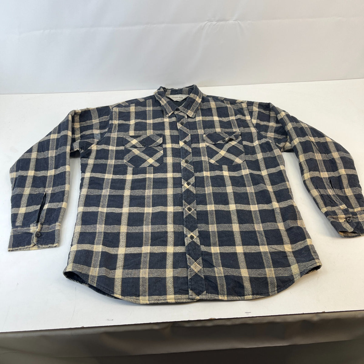 Timber Run Men's Insulated Quilt Lined Shacket Jacket Lumberjack Shirt size L