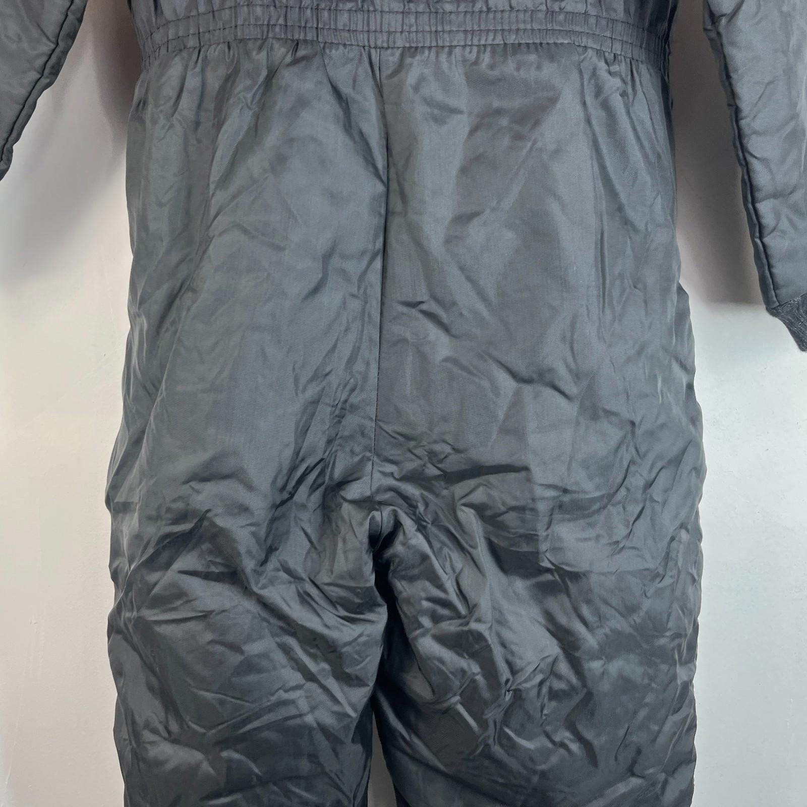 Vintage Western Field Ski Suit One Piece 90s Snowsuit Winter Black Womens size M