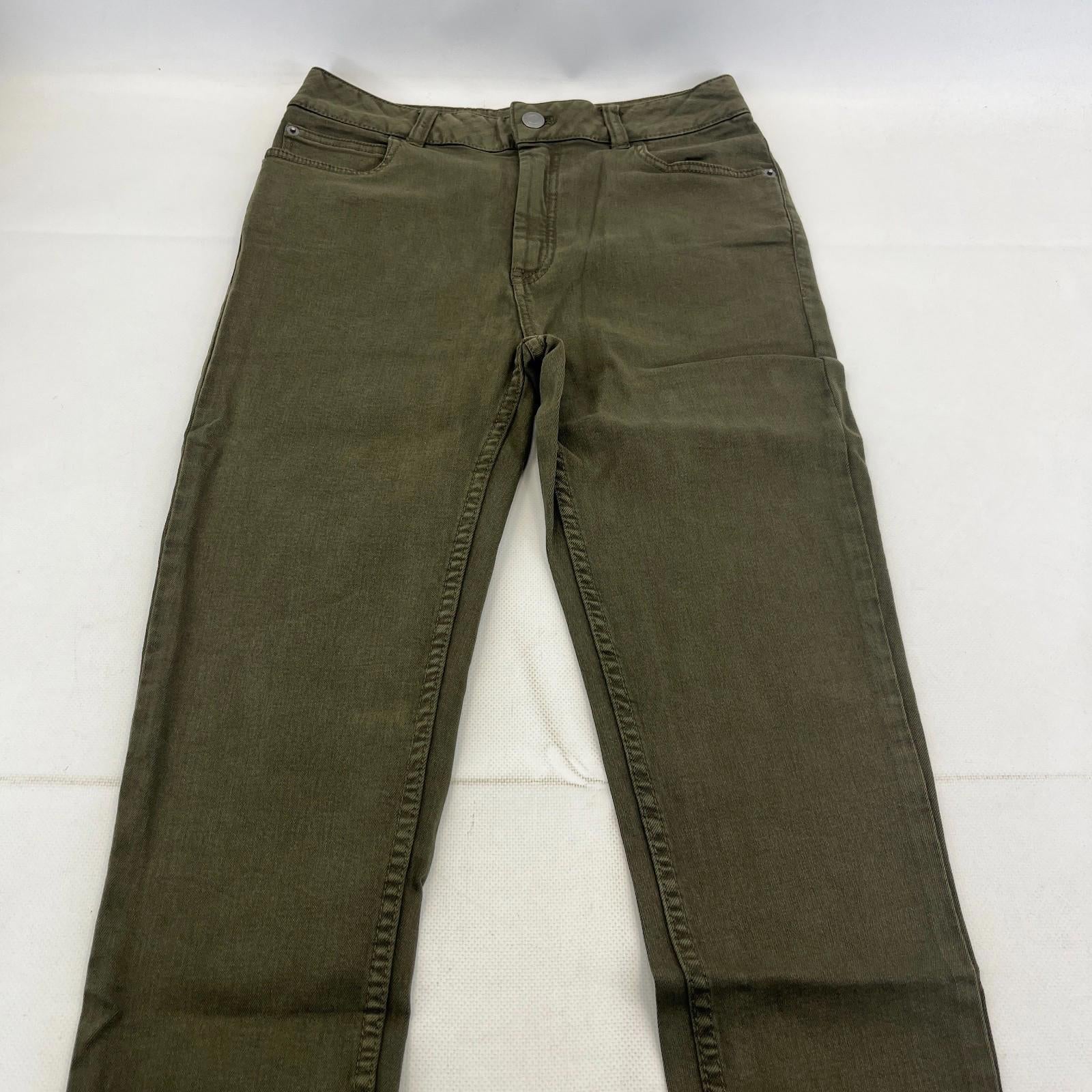 Marks & Spencer Khaki Green Super Skinny Jeans UK Women's size 10L - NWOT