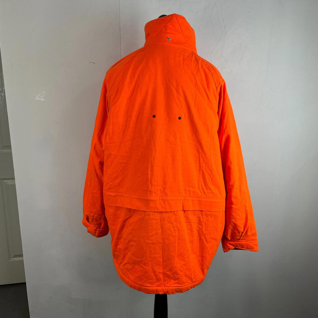 Johnson USA Thermal Quilted Chore Jacket Bright Orange US size XL