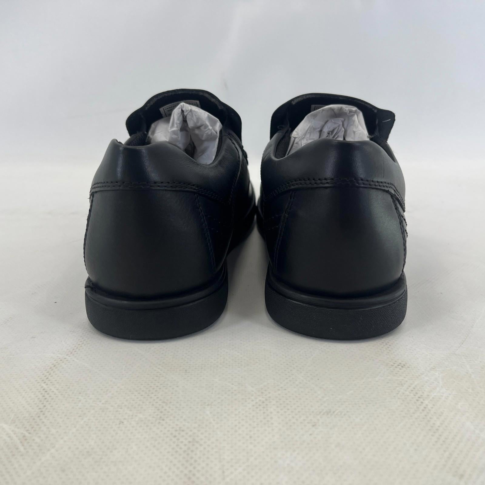 Pretty Green Waltham Slip On Shoes Moccasin Loafers Men's Black Leather size 7