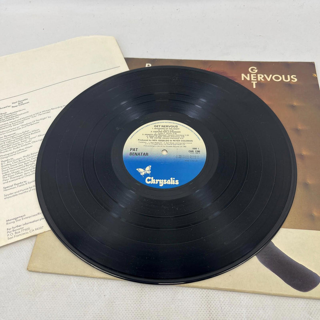 Pat Benatar Get Nervous LP Album Vinyl Record 1982 CHR 1396 Chrysalis - EX/EX