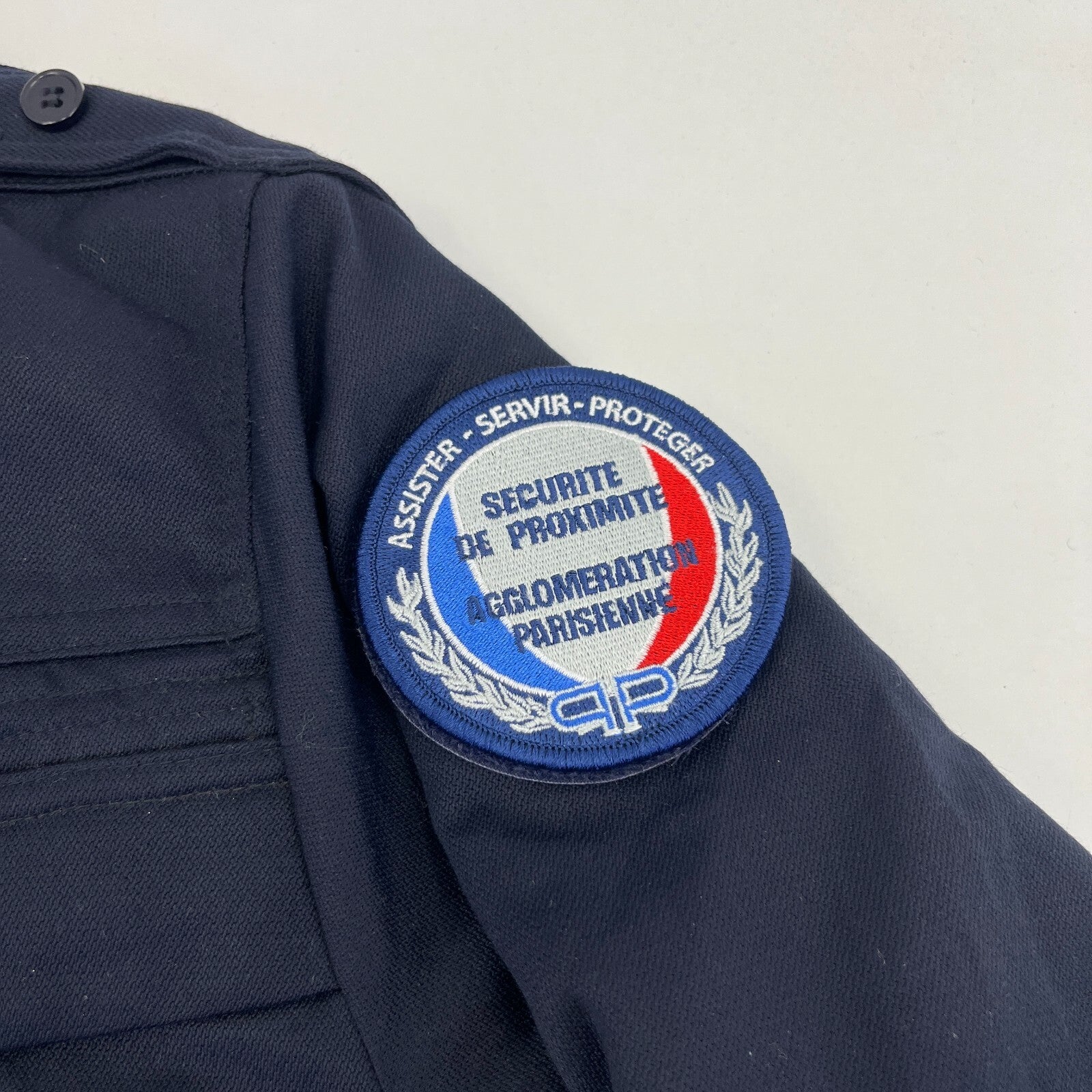 French Police Security Services Navy Blue Uniform Bomber Jacket size 96-100M (UK Large)