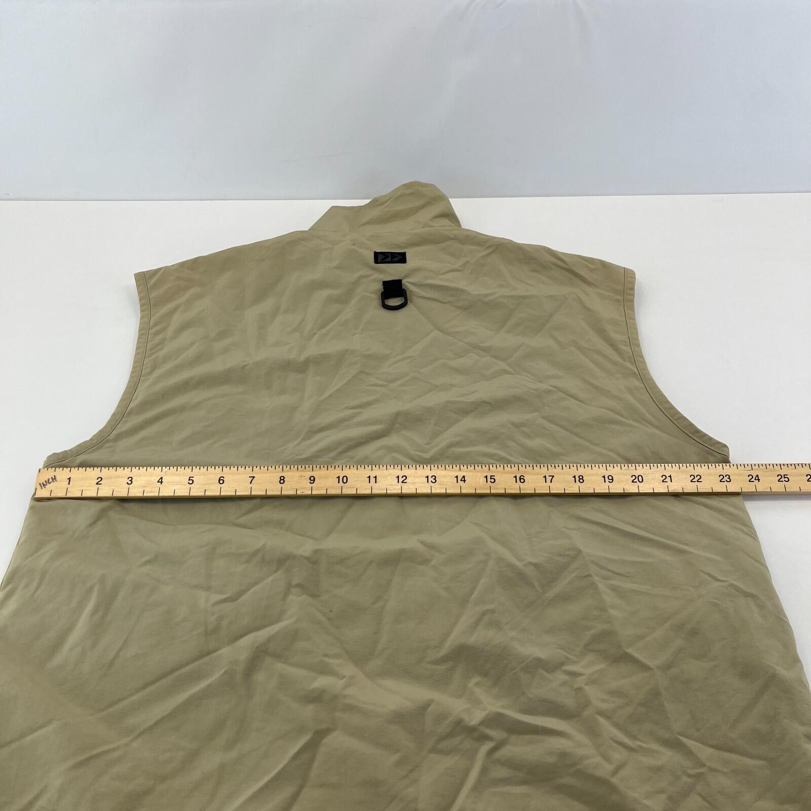 Hummel Hybrid Utility Vest Cargo Gilet Sleeveless Jacket size L Beige