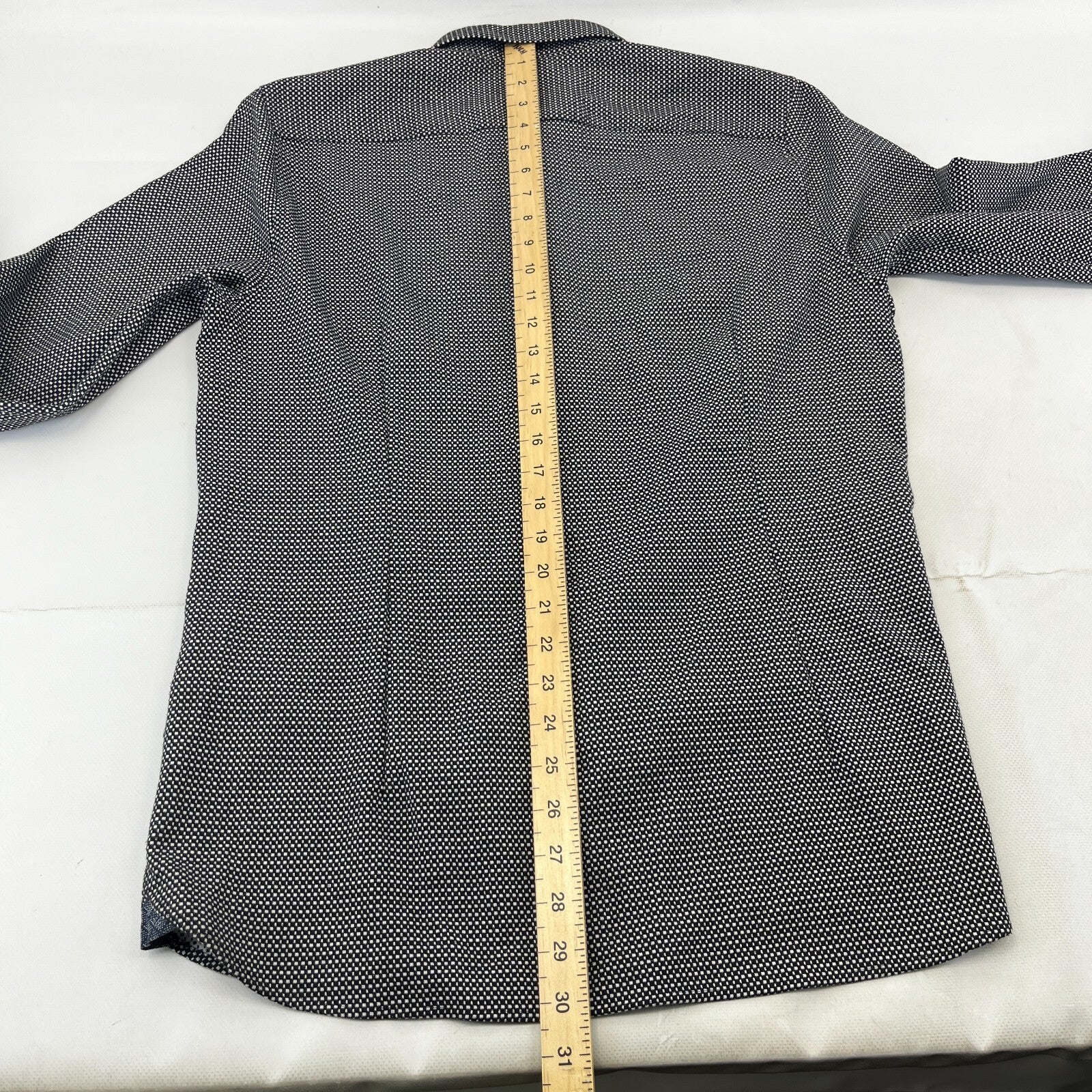 Ted Baker Men's Vintage Thick Heavy Black & White Shirt Mens Size 4