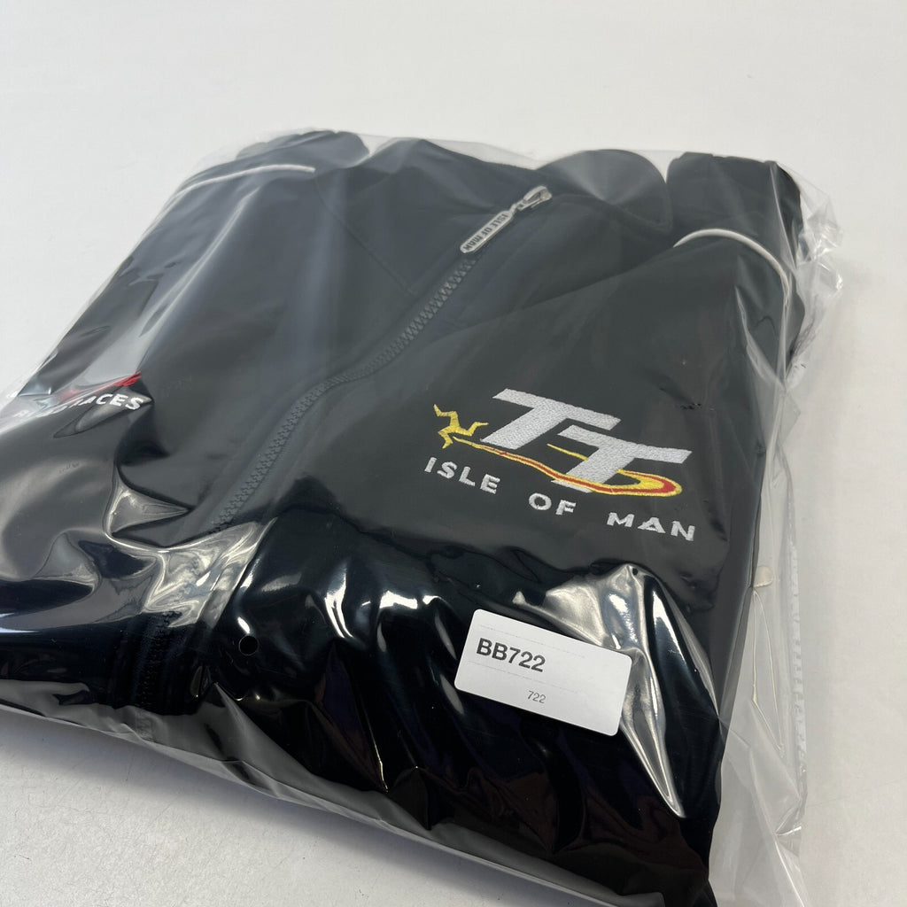 Isle of Man TT Racing Softshell Jacket Official Road Races Men's size XS Black