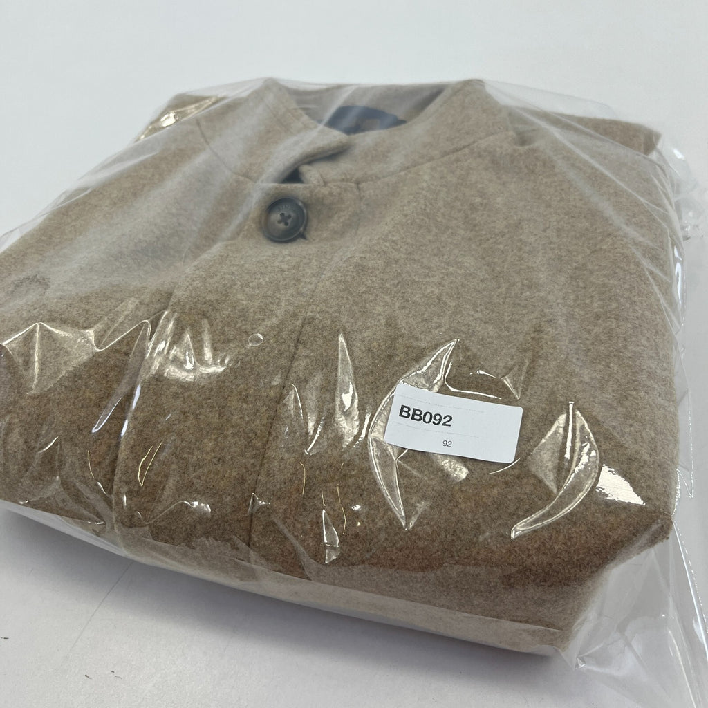 Simon Carter London Coat Mens 42R (Large) Oatmeal Beige Outdoors Office Smart Jacket