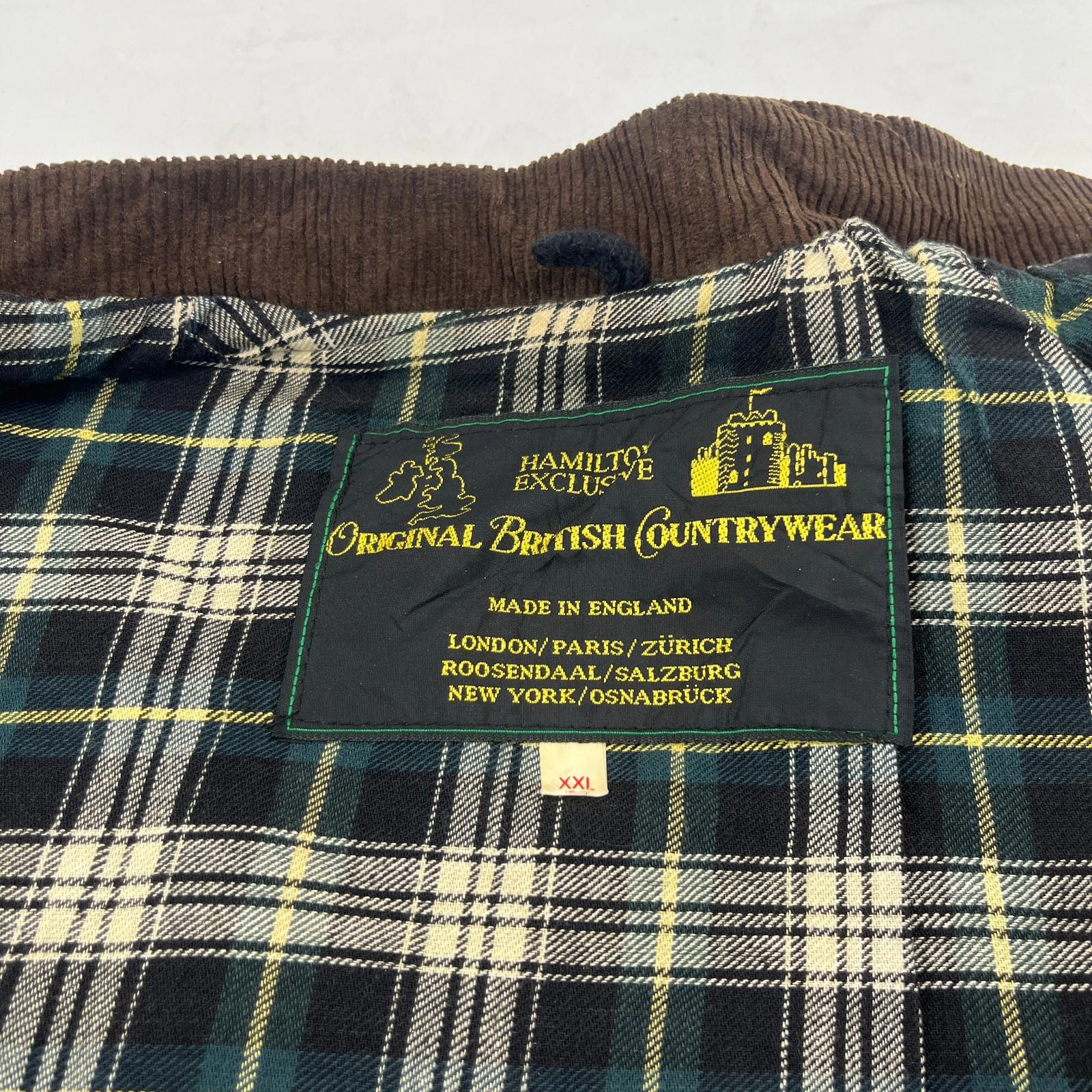 Hamilton Exclusive Wax Gilet Vest Men's size 2XL Green Country Outdoors