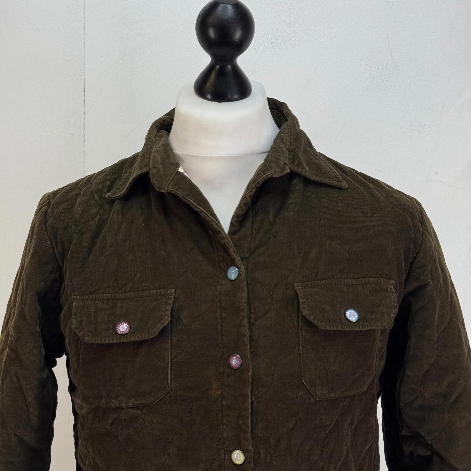 Joules Dog Lover Corduroy Jacket Chocolate Brown UK Women's size 10