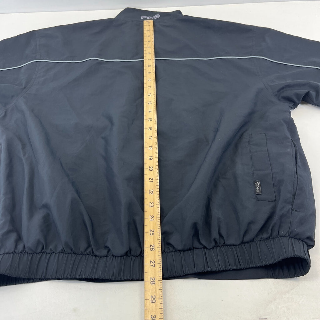 Ping Collection Men's Half Zip Golf Jacket Short Sleeve in Black 1/2 Zip size L