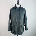 Mc Orvis Wax Jacket Mens size Small Oversized Black Waxed Riding Coat England
