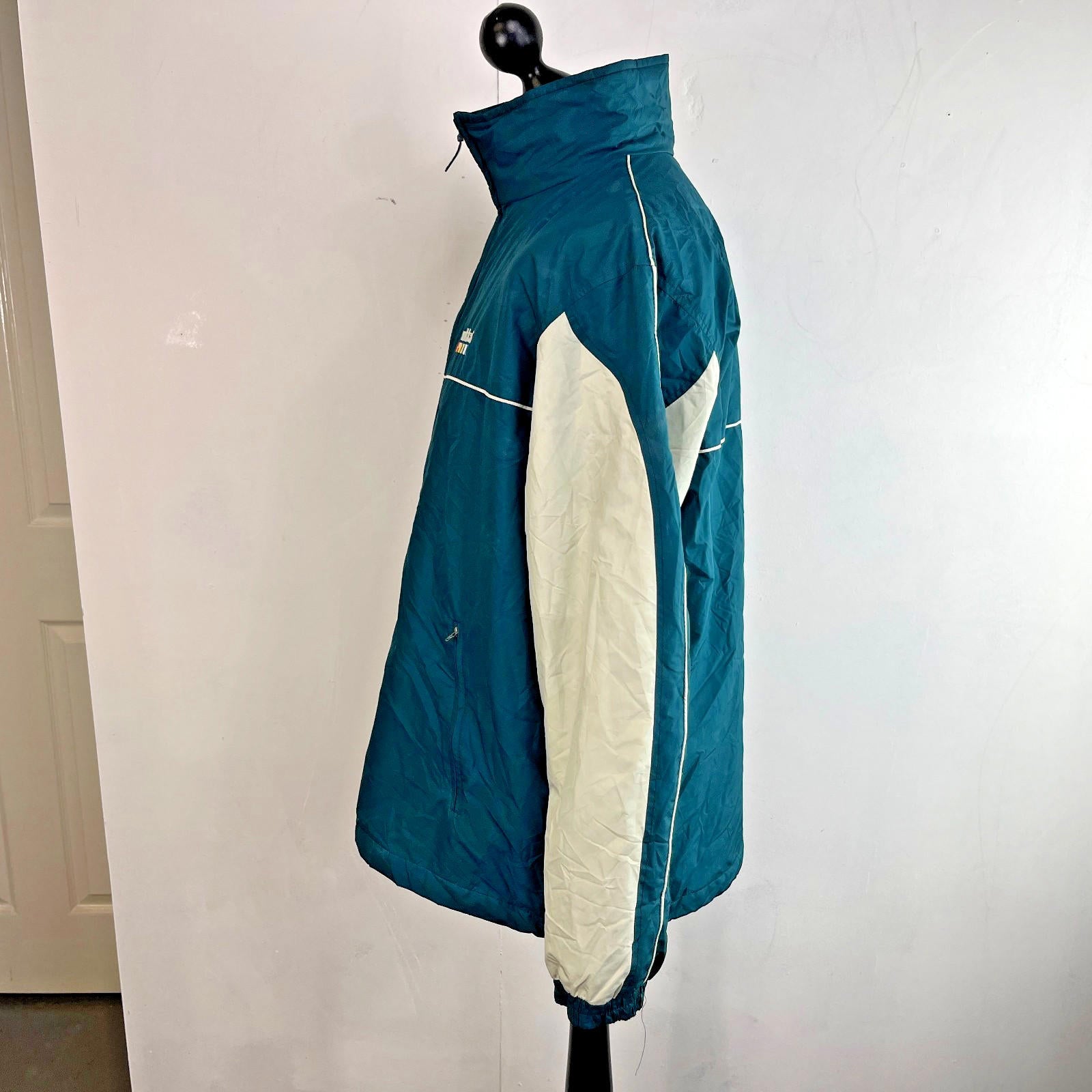 Rukka Men's Casual Jacket Teal Green Windbreaker size Large Oversized