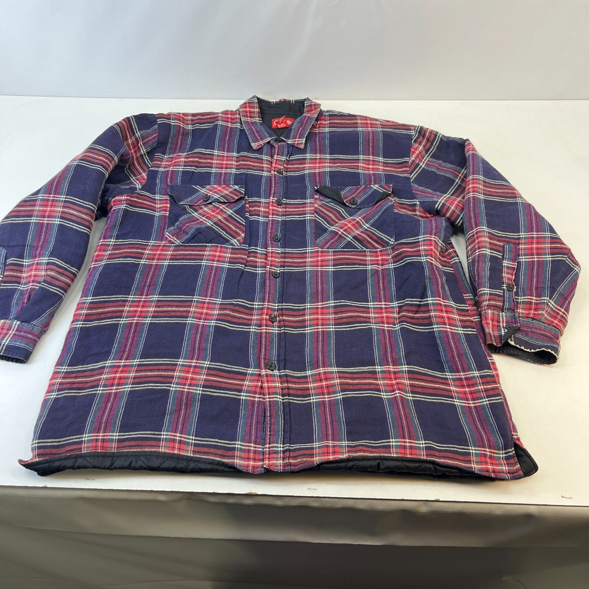 Coleman Men's Insulated Quilt Lined Shacket Jacket Lumberjack Shirt size XL
