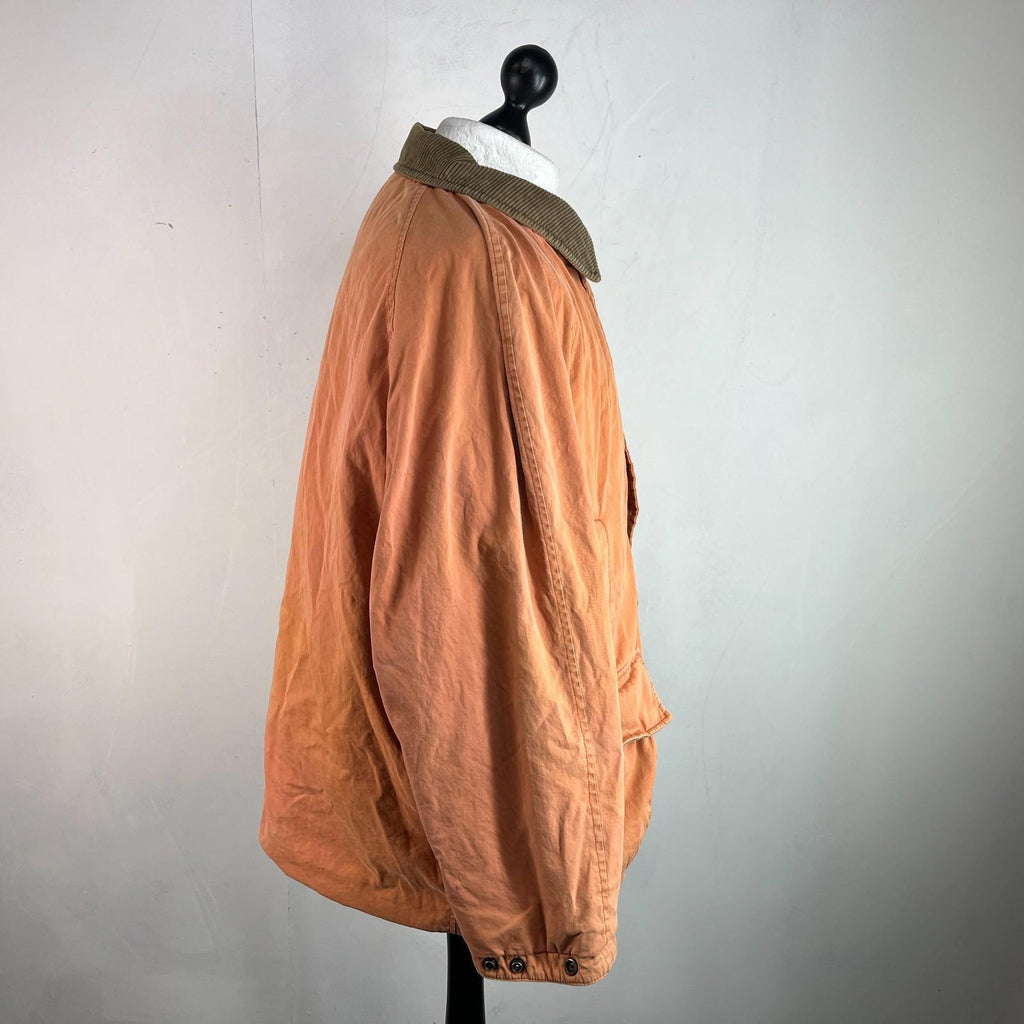 Burberry’s Distressed Look Country Jacket size XL in Orange - Corduroy Collar