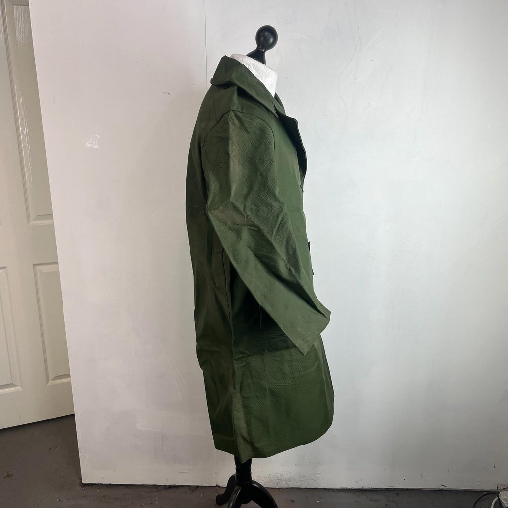 Royal Canadian Police RCMP Mackintosh Trench Coat Dark Green 80s size 5