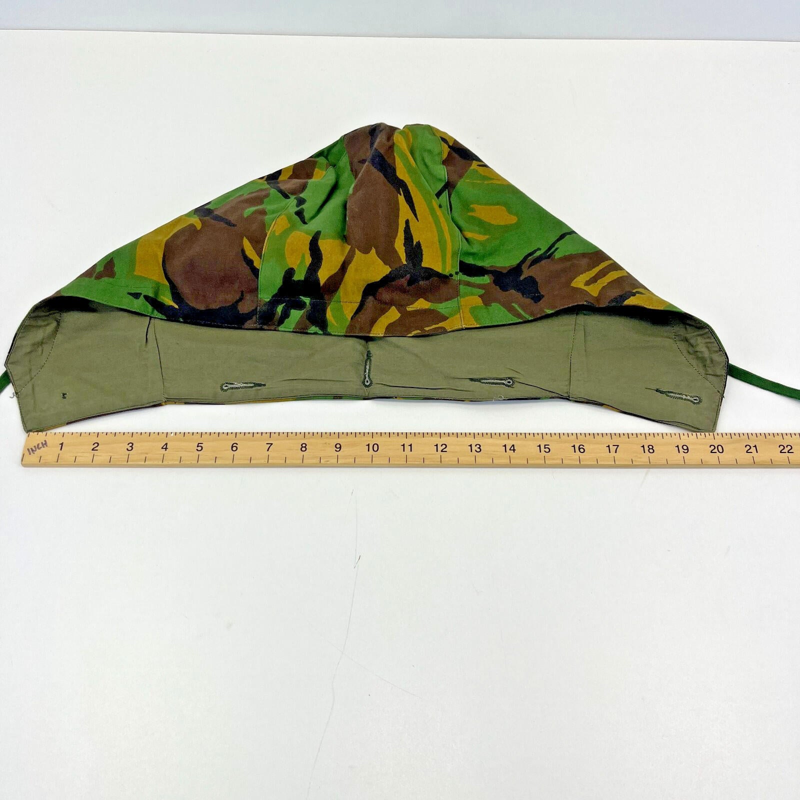 British Military Issue DPM Camouflage Cold Weather Button On Combat Jacket Hood size 1
