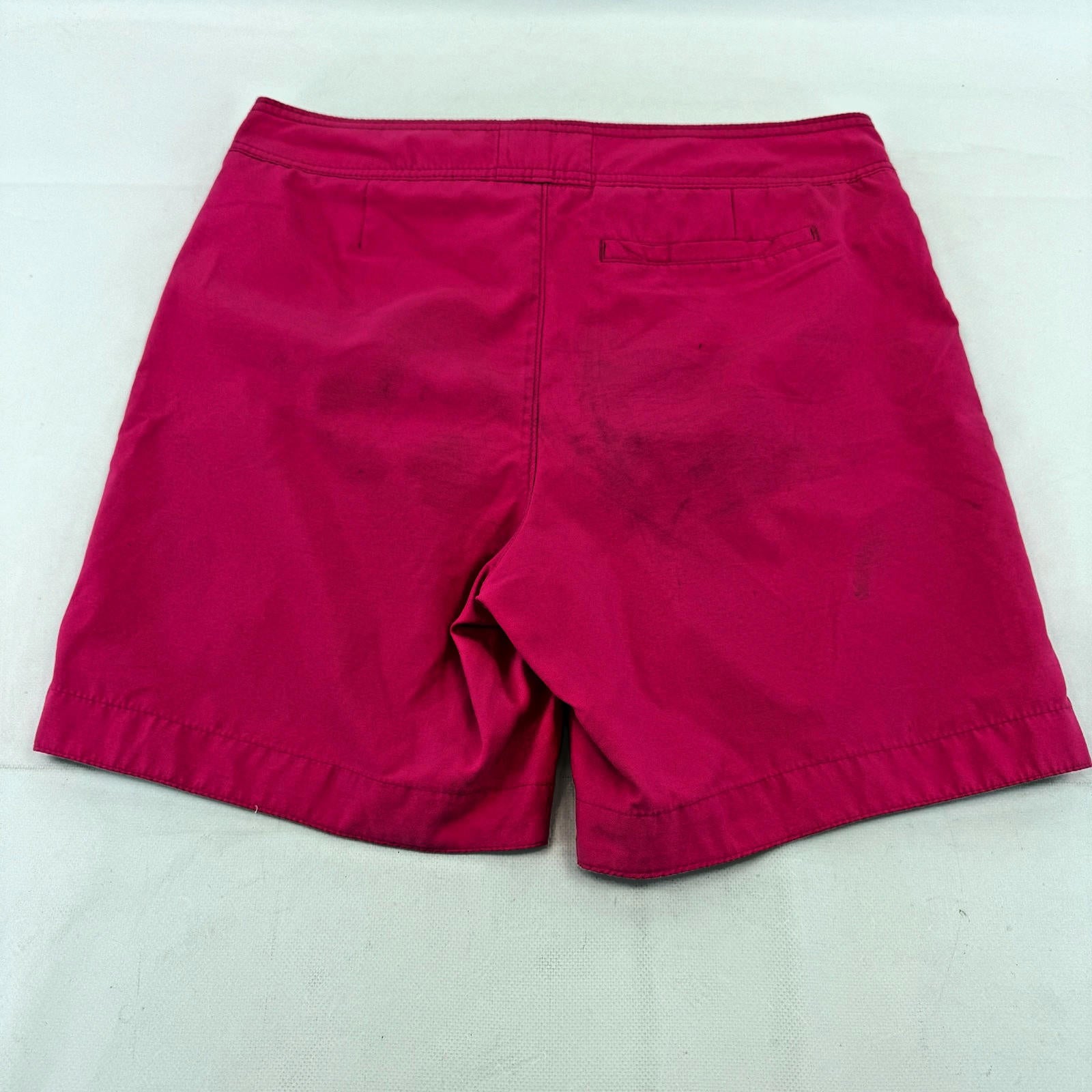 Abercrombie & Fitch Men's Shorts Bright Pink Beach Board Swim Trunks size L Slim