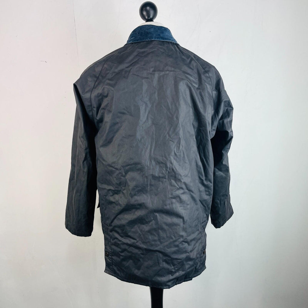 Wilkes & Ackerman Men's Outdoor Wax Jacket in Dark Blue size Large
