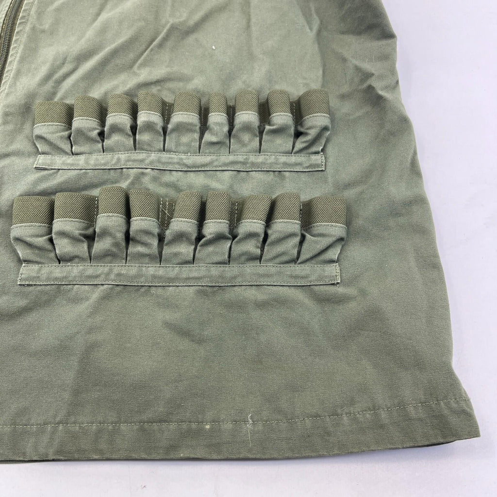 Decathlon Men's Shooting Vest in Olive Green Cotton Canvas size 4XL