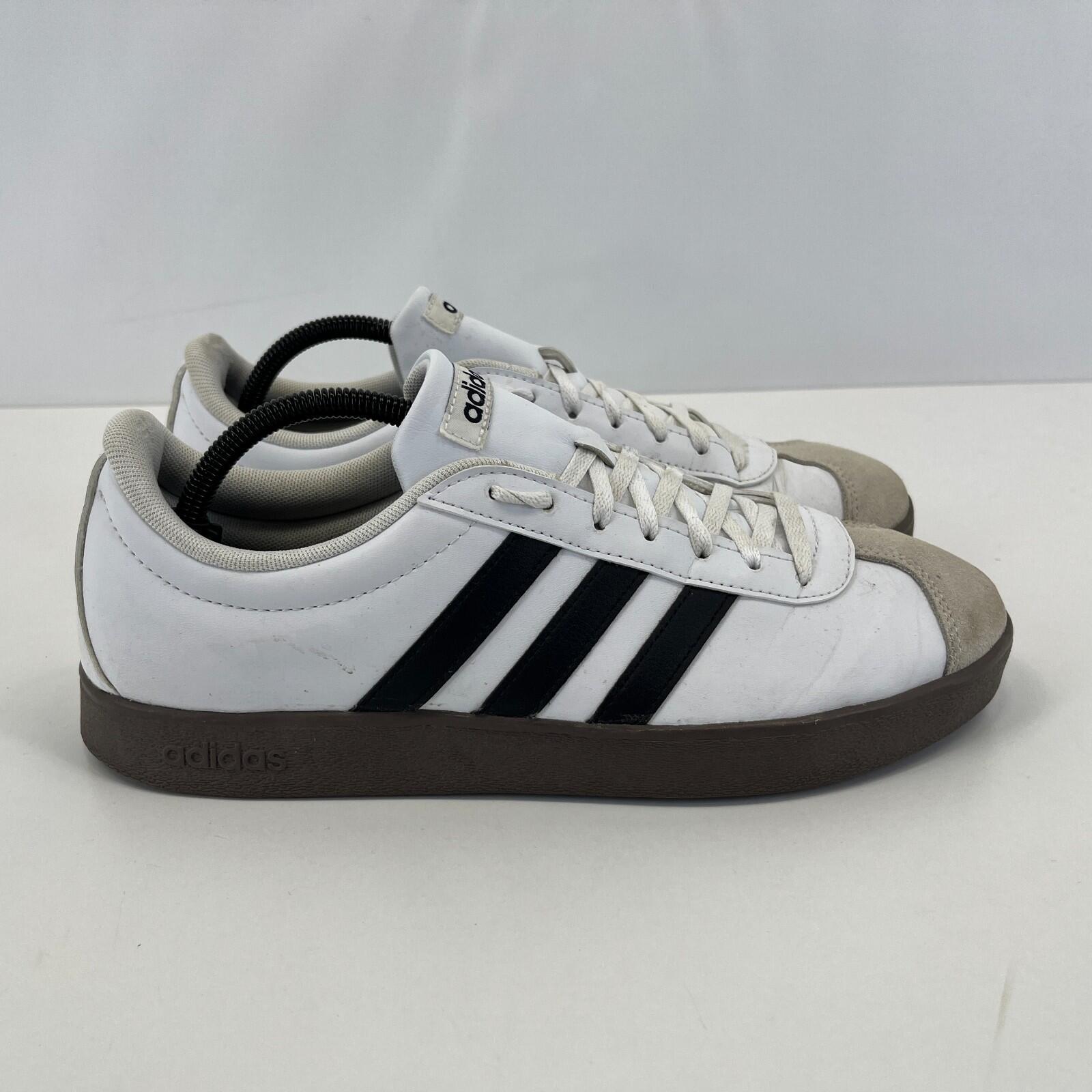 Adidas VL Court Base Men's Trainers Shoes White/Black UK size 9
