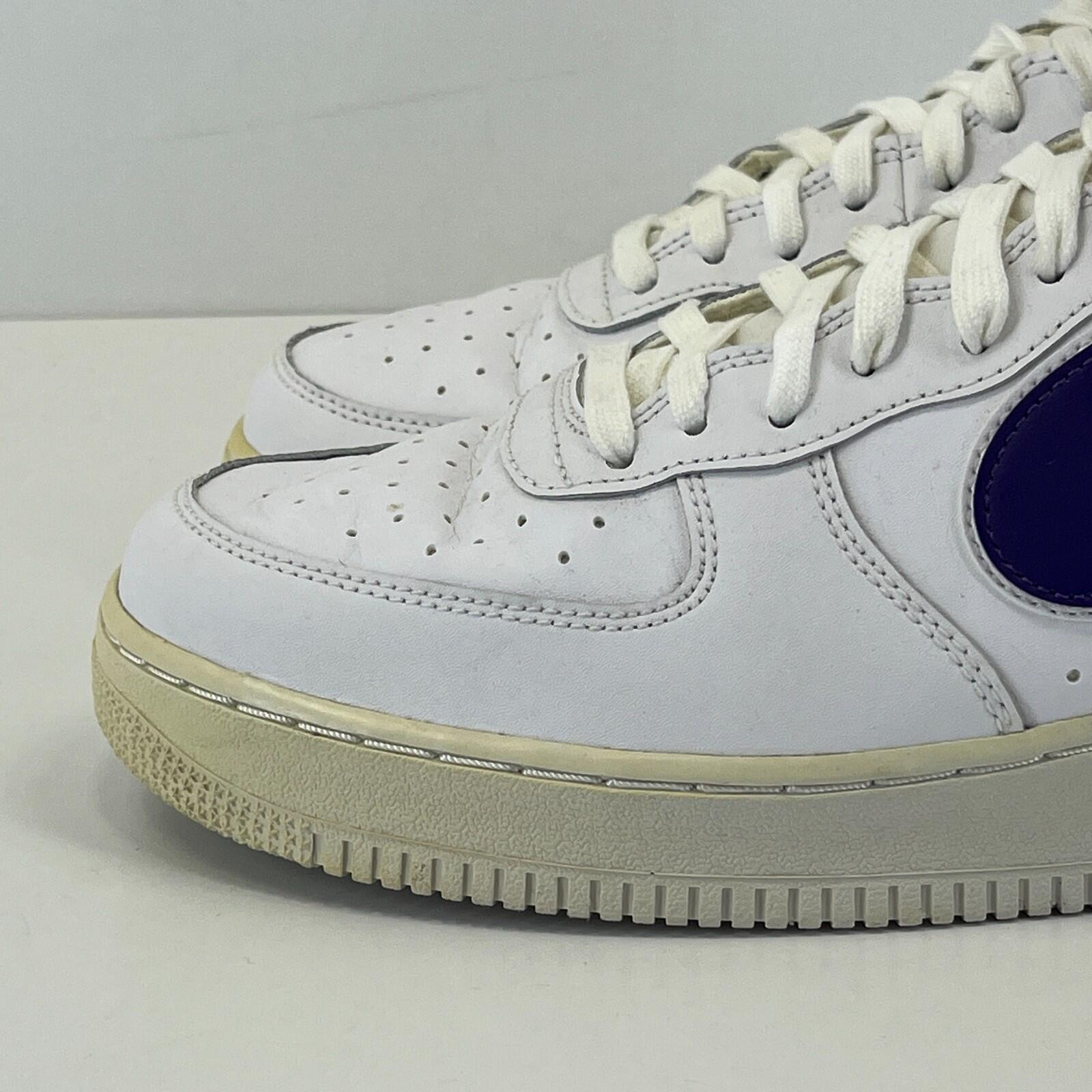 Nike Air Force 1 High '07 Court Trainers White/Purple UK size 9.5