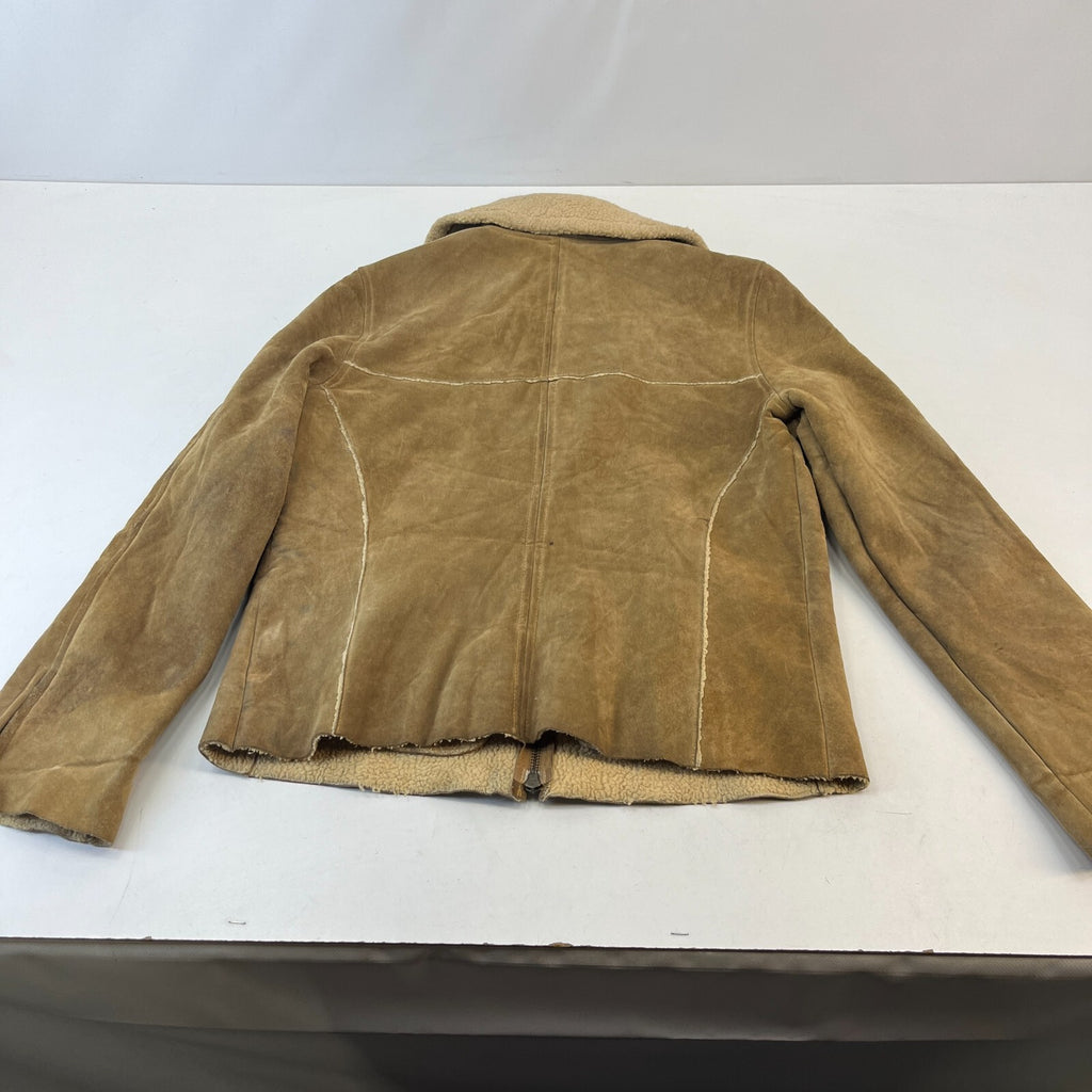 Vintage GAP Suede Leather Jacket Fleece Lined Ladies size Medium