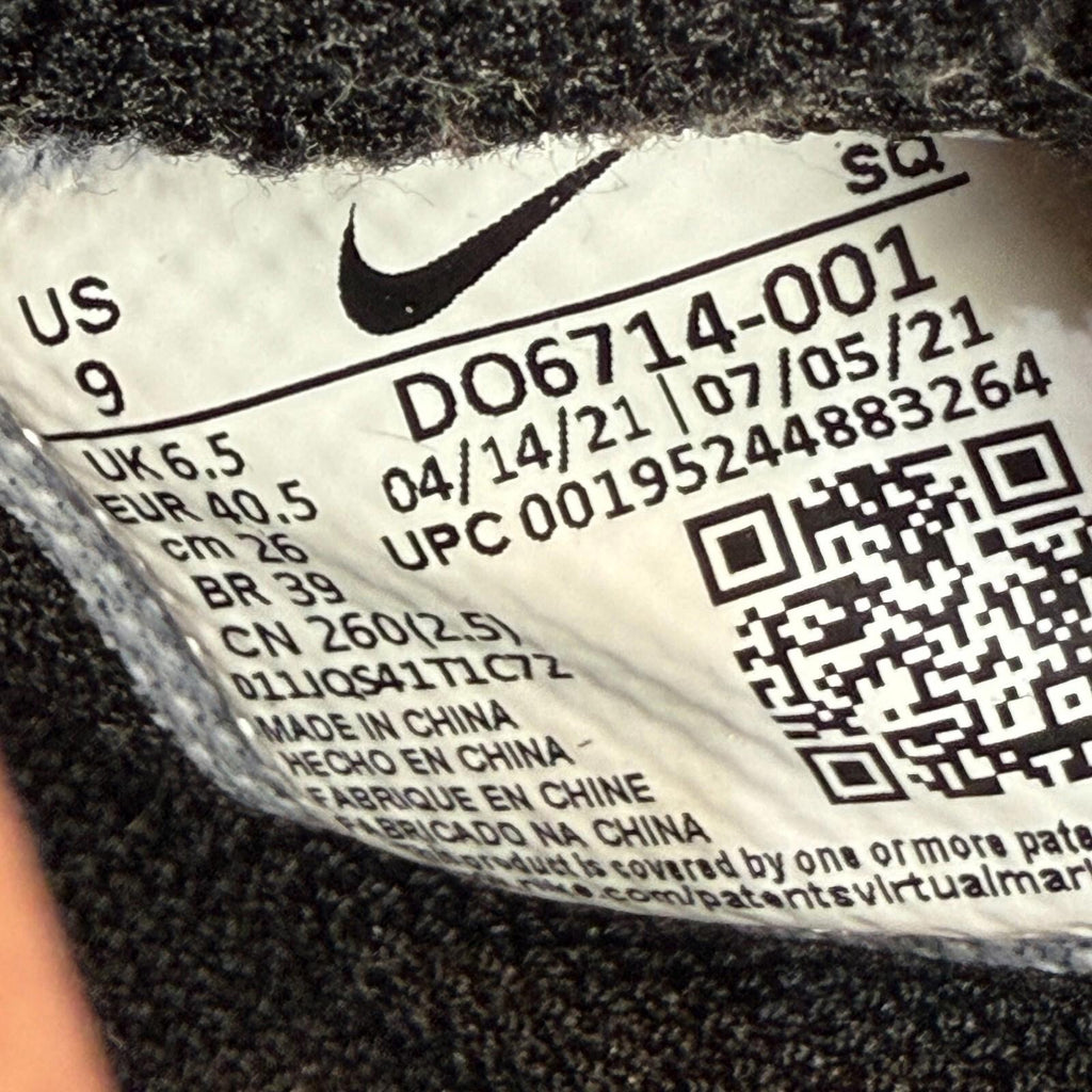 Nike Air Force 1 Low MEM 4 Grey & Black Fur/Bone - UK 6.5 EU 40.5 - DO6714-001