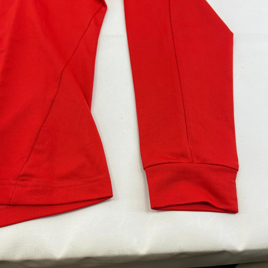 Rangers Castore Match Day Quarter Zip Top Womens size Medium Red Long Sleeve New
