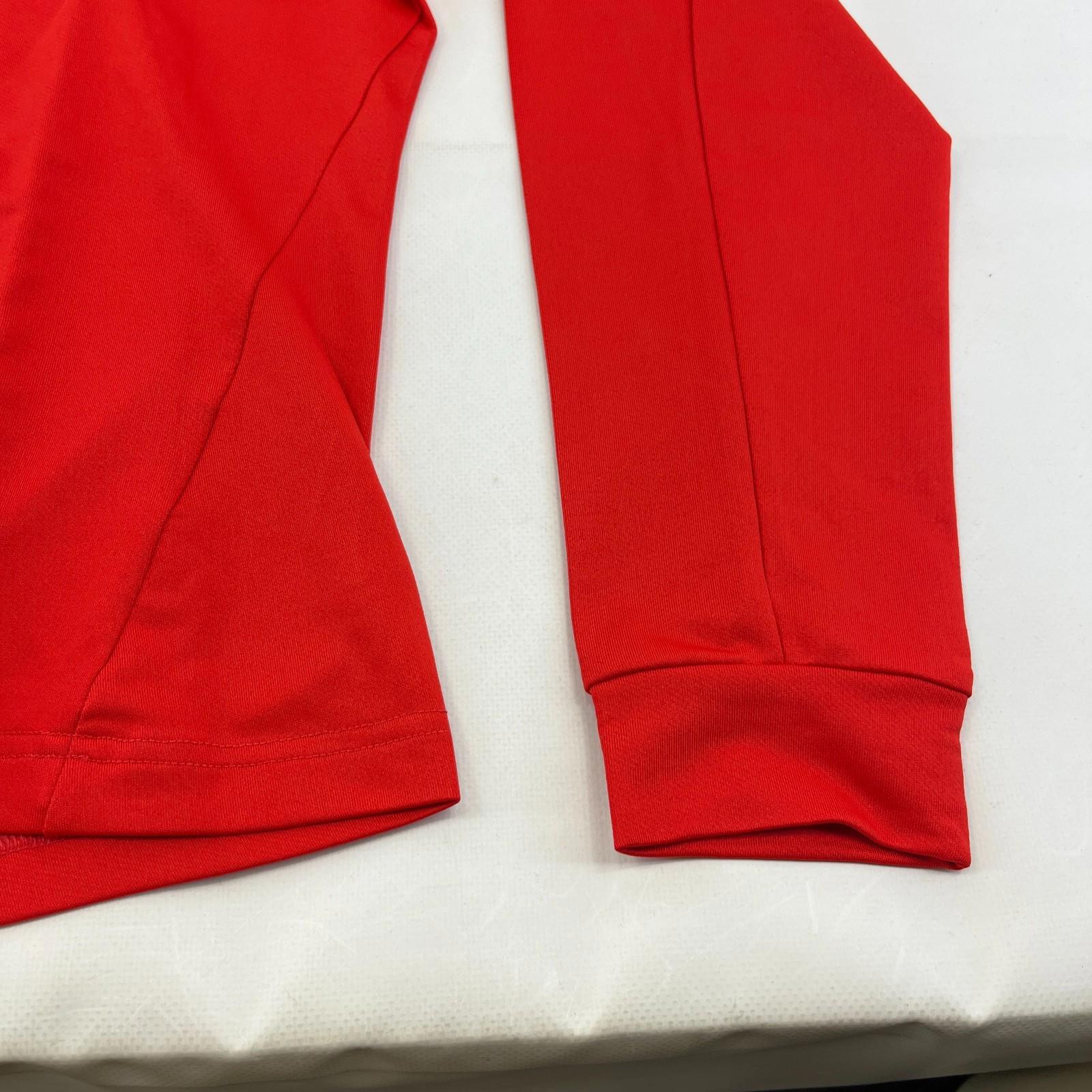 Rangers Castore Match Day Quarter Zip Top Womens size Medium Red Long Sleeve New