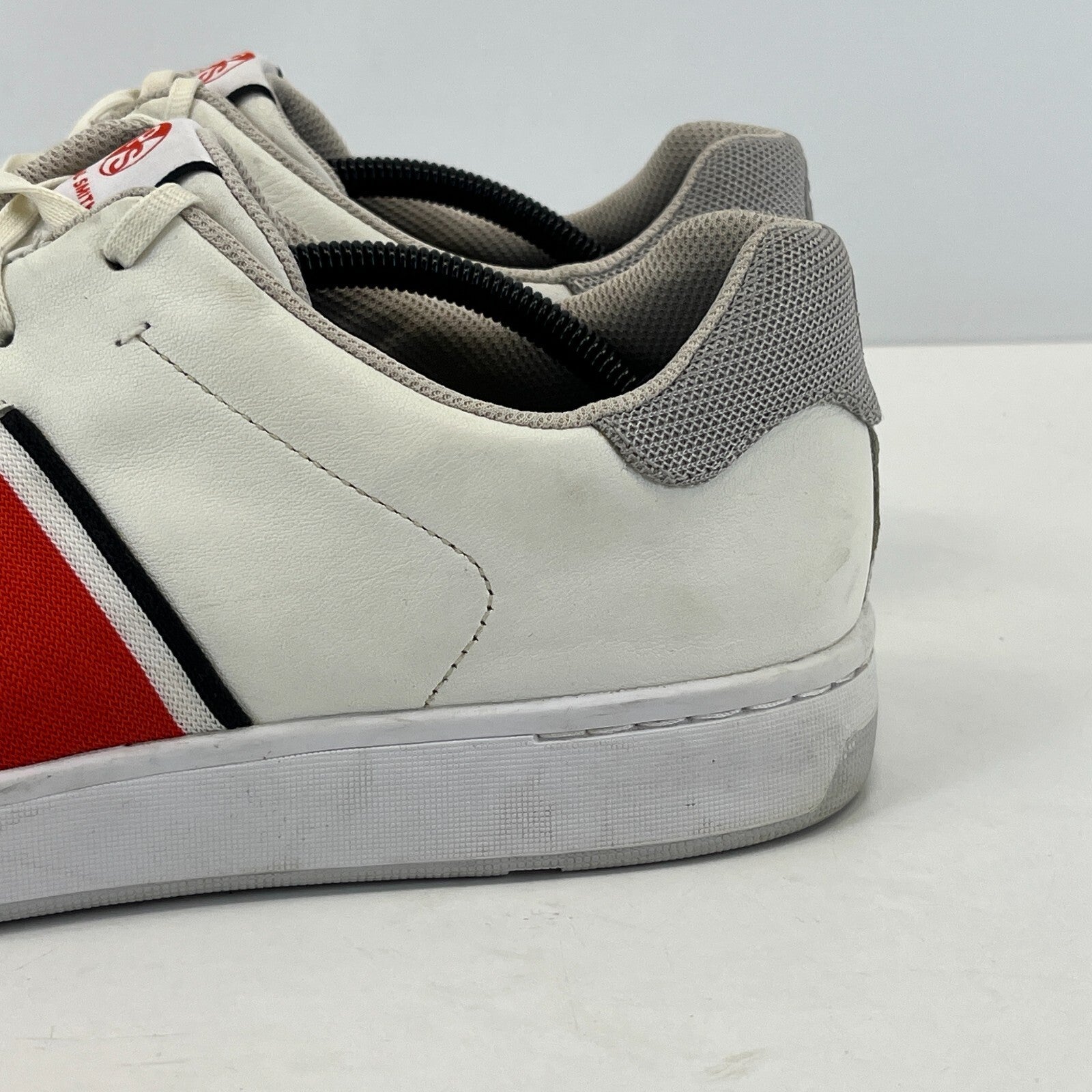 PS By Paul Smith Trainers Men's White & Red Striped Trainers size UK 11 - EU 43