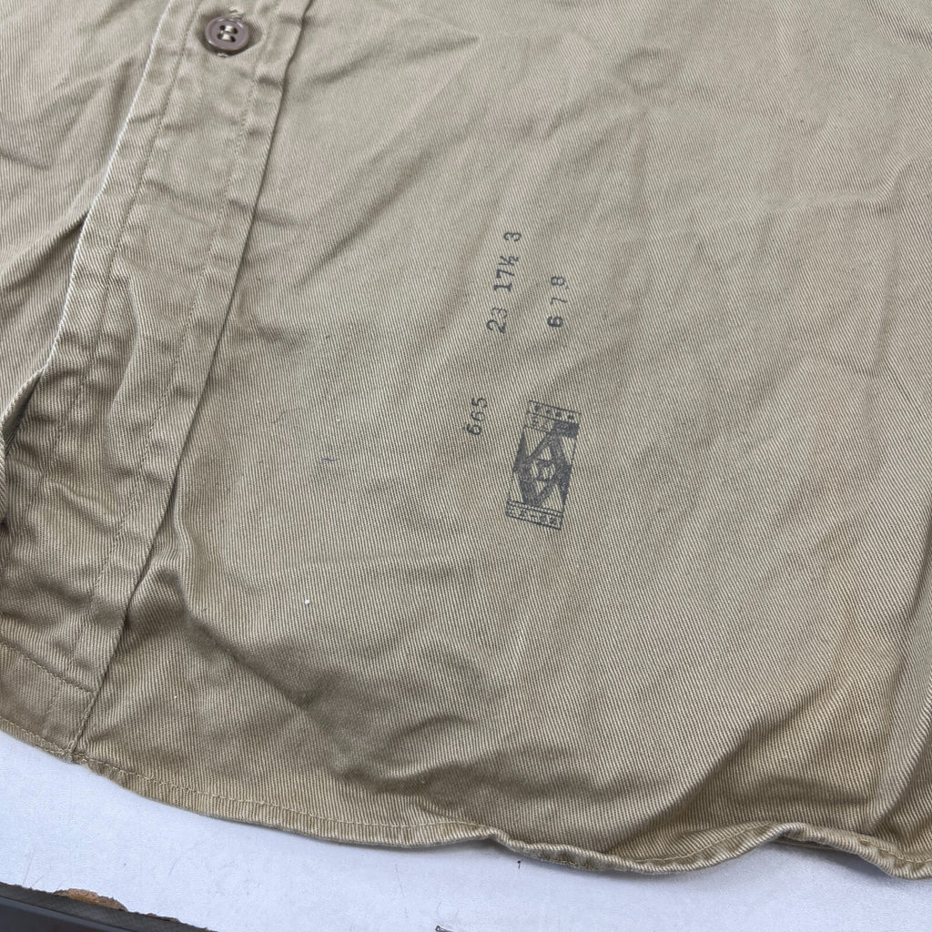 Vintage Elbeco American Marines Military Cotton Shirt Khaki Brown size 2XL