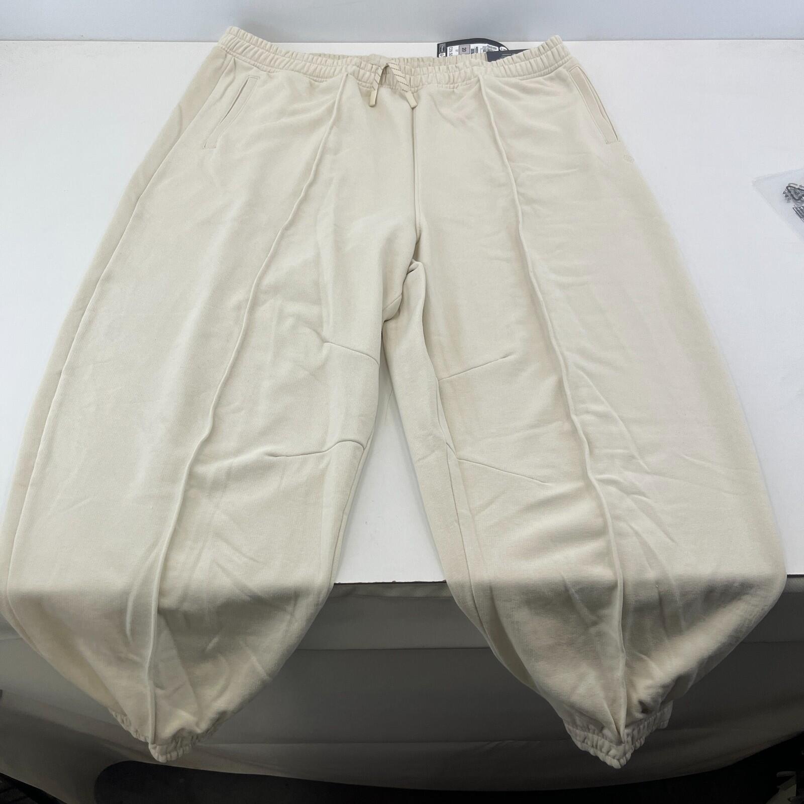 M&S Ladies Goodmove Parachute Joggers Cuffed Trousers Pants Cream UK size 20 New