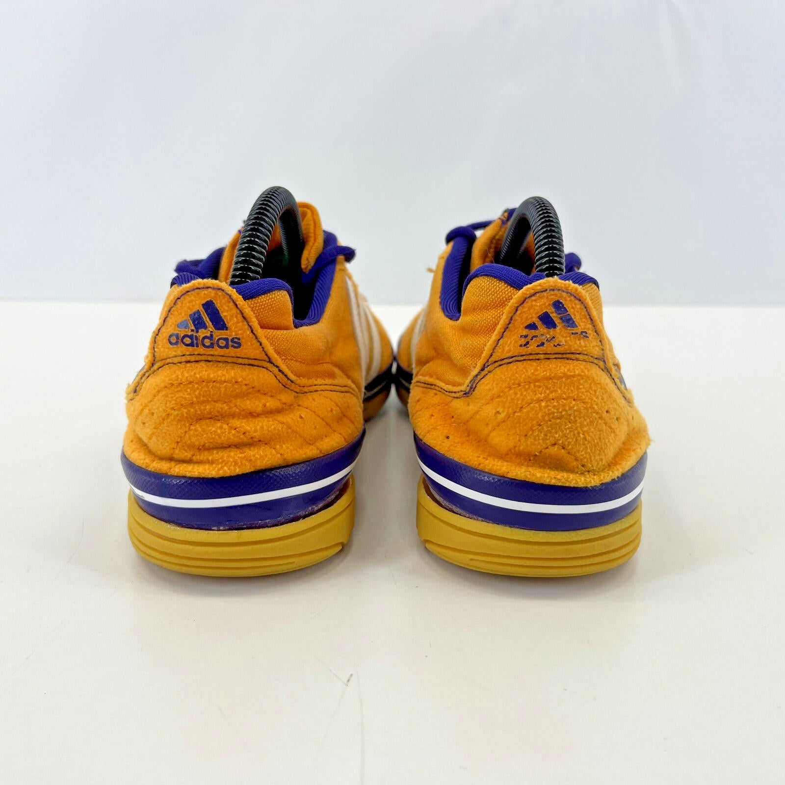 Rare Adidas Janeirinha Sala Indoor Football Trainers Shoes Yellow & Blue UK 7.5