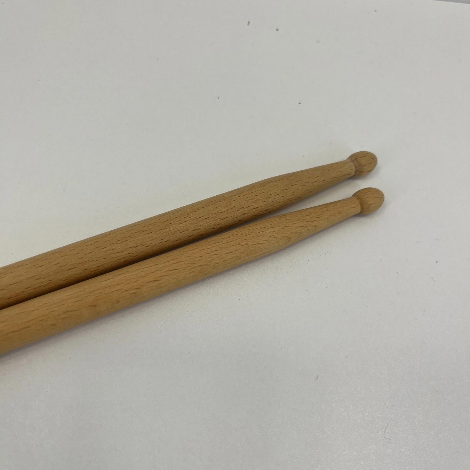Pair of Band Hero Wooden Drum Sticks – Natural Wood – MINT Condition